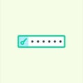 Password icon. icon related to design elements. suitable for web site, app, user interfaces,element, printable etc. flat icon Royalty Free Stock Photo