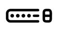 Password Input Field Icon, Secure User Authentication, vector design Generative AI Royalty Free Stock Photo
