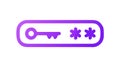 Password Key Icon: Secure Login with Hidden Characters Access Vector Design Generative AI Royalty Free Stock Photo