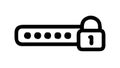 Password Lock Icon Vector for Security Access Authentication Private, vector design Generative AI Royalty Free Stock Photo
