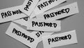 Password message concept written post it.