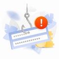 Password Phishing Alert Illustration