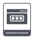 password phishing icon in trendy design style. password phishing icon isolated on white background. password phishing vector icon