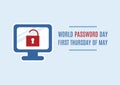 World Password Day vector Royalty Free Stock Photo