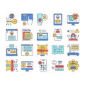 Password Protection Collection Icons Set Vector Illustration . Royalty Free Stock Photo