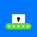 Password protection illustration Royalty Free Stock Photo