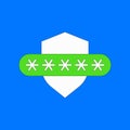 Password protection illustration Royalty Free Stock Photo