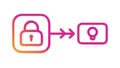 Password Reset Flow Icon - Security and Access Management, vector design Generative AI Royalty Free Stock Photo