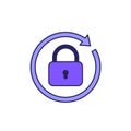 password reset icon, security concept