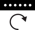 Password reset icon on white background. Password reset sign. flat style