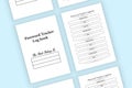 Password tracker logbook KDP interior. Password tracker notebook template. Website information tracker journal. Password notebook Royalty Free Stock Photo