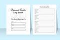 Password tracker and website information journal template. KDP interior log book. Password tracker notebook KDP interior. Website