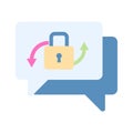 Password update icon in trendy flat style, ready to use vector Royalty Free Stock Photo