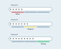 Password weak medium strong