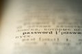 password word dictionary Royalty Free Stock Photo