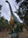 A brachiosaurus at Dinosaur world Texas!