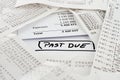 Past due bills to be paid Royalty Free Stock Photo