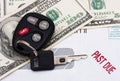 Past due car payment Royalty Free Stock Photo