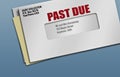 Past due credit bills