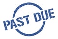 past due stamp Royalty Free Stock Photo