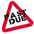 Past due rubber stamp Royalty Free Stock Photo