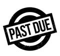 Past Due rubber stamp Royalty Free Stock Photo