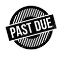 Past Due rubber stamp Royalty Free Stock Photo