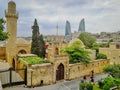 Shirvanshah Quarter scenic view in Baku, Azerbaijan Royalty Free Stock Photo