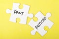 Past and future words Royalty Free Stock Photo