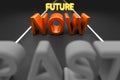 Past now future on a road Royalty Free Stock Photo