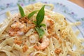 Pasta ala oglio Royalty Free Stock Photo