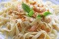 Pasta ala oglio Royalty Free Stock Photo