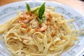 Pasta ala oglio Royalty Free Stock Photo