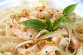 Pasta ala oglio Royalty Free Stock Photo