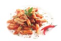 Pasta All`Arrabiata Royalty Free Stock Photo