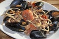 Pasta allo scoglio Royalty Free Stock Photo