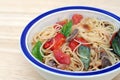 Pasta with Anchovies Royalty Free Stock Photo