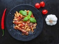 Pasta arrabiata Royalty Free Stock Photo