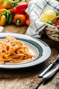 Pasta arrabiata Royalty Free Stock Photo
