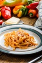 Pasta arrabiata Royalty Free Stock Photo