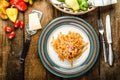 Pasta arrabiata Royalty Free Stock Photo