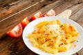 Pasta arrabiata Royalty Free Stock Photo