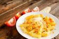 Pasta arrabiata Royalty Free Stock Photo