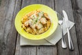 Pasta bake with broccoli and chicken Royalty Free Stock Photo