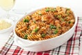 Pasta Bake with Chicken Royalty Free Stock Photo