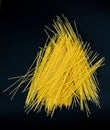 Pasta black background chaotic distribution