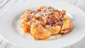 Pasta with Bolognese sauce Royalty Free Stock Photo