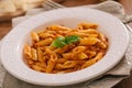 Pasta With Bolognese Sauce. Typical Italian Dish. Royalty Free Stock Photo
