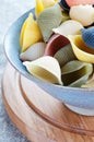 Pasta in bowl close up Royalty Free Stock Photo
