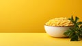 pasta bowl with copy space Royalty Free Stock Photo